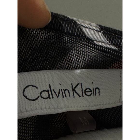 Calvin Klein Chevron Stripe Belted Dress – Size M - Picture 3 of 6